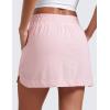 imageCRZ YOGA High Waisted Golf Skirts for Women A Line Tennis Athletic Casual Skort with Inner Shorts PocketsStrawberry Pink