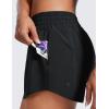 imageCRZ YOGA High Waisted Running Shorts for Women 25quot  Mesh Liner Quick Dry for Sport Athletic Workout with Zipper PocketBlack