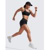 imageCRZ YOGA High Waisted Running Shorts for Women 25quot  Mesh Liner Quick Dry for Sport Athletic Workout with Zipper PocketBlack