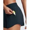 imageCRZ YOGA High Waisted Running Shorts for Women 25quot  Mesh Liner Quick Dry for Sport Athletic Workout with Zipper PocketTrue Navy