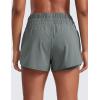 imageCRZ YOGA High Waisted Running Shorts for Women 3quot  Split Breathable for Athletic Tennis Gym Workout with PocketsGrey Sage
