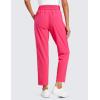 imageCRZ YOGA Lightweight Ankle Pants for Women 78 Casual Lounge Travel Work Trousers with PocketsLip Gloss Pink