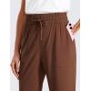 imageCRZ YOGA Lightweight Capri for Women 23quot Cropped Casual Lounge Work Athletic Travel Pants with Pockets Quick Dry SummerCoffee Brown