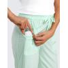 imageCRZ YOGA Lightweight Capri for Women 23quot Cropped Casual Lounge Work Athletic Travel Pants with Pockets Quick Dry SummerMint Moment