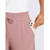 imageCRZ YOGA Lightweight Capri for Women 23quot Cropped Casual Lounge Work Athletic Travel Pants with Pockets Quick Dry SummerTwilight Rose Pink