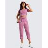 imageCRZ YOGA Lightweight Capri for Women 23quot Cropped Casual Lounge Work Athletic Travel Pants with Pockets Quick Dry SummerVelvet Dust