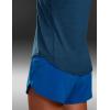 imageCRZ YOGA Lightweight Racerback Tank Tops for Women High Neck Workout Athletic Running Sleeveless ShirtsNight Blue Heather