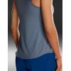 imageCRZ YOGA Lightweight Racerback Tank Tops for Women High Neck Workout Athletic Running Sleeveless ShirtsSlate Blue