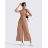 imageCRZ YOGA Lightweight Wide Leg Cropped Pants for Women 25quot High Waisted Loose Casual Lounge Travel Work Sweatpants SummerMocha Mousse