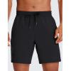 imageCRZ YOGA Mens 2 in 1 Running Shorts with Liner  7 Quick Dry for Workout Sports Athletic with PocketsBlack