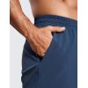 imageCRZ YOGA Mens 2 in 1 Running Shorts with Liner  7 Quick Dry for Workout Sports Athletic with PocketsElectric Blue