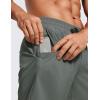 imageCRZ YOGA Mens 2 in 1 Running Shorts with Liner  7 Quick Dry for Workout Sports Athletic with PocketsGrey Sage