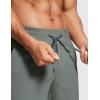 imageCRZ YOGA Mens 2 in 1 Running Shorts with Liner  7 Quick Dry for Workout Sports Athletic with PocketsGrey Sage