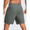 imageCRZ YOGA Mens 2 in 1 Running Shorts with Liner  7 Quick Dry for Workout Sports Athletic with PocketsGrey Sage