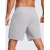 imageCRZ YOGA Mens 2 in 1 Running Shorts with Liner  7 Quick Dry for Workout Sports Athletic with PocketsGull Gray