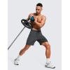imageCRZ YOGA Mens 2 in 1 Running Shorts with Liner  7 Quick Dry for Workout Sports Athletic with PocketsInk Gray