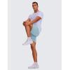 imageCRZ YOGA Mens 2 in 1 Running Shorts with Liner  7 Quick Dry for Workout Sports Athletic with PocketsLight Grayish Blue