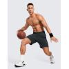imageCRZ YOGA Mens 2 in 1 Running Shorts with Liner  7 Quick Dry for Workout Sports Athletic with PocketsMelanite