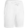 imageCRZ YOGA Mens 2 in 1 Running Shorts with Liner  7 Quick Dry for Workout Sports Athletic with PocketsWhite