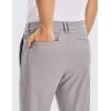 imageCRZ YOGA Mens All Day Comfy Golf Pants  28quot30quot32quot34quot Quick Dry Lightweight Work Casual Trousers with PocketsDark Chrome