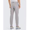 imageCRZ YOGA Mens All Day Comfy Golf Pants  28quot30quot32quot34quot Quick Dry Lightweight Work Casual Trousers with PocketsGull Gray