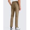 imageCRZ YOGA Mens All Day Comfy Golf Pants with 5Pocket 28quot30quot32quot34quot Quick Dry Lightweight Casual Work Stretch TrousersArtifact Brown