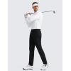 imageCRZ YOGA Mens All Day Comfy Golf Pants with 5Pocket 28quot30quot32quot34quot Quick Dry Lightweight Casual Work Stretch TrousersBlack