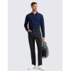 imageCRZ YOGA Mens All Day Comfy Golf Pants with 5Pocket 28quot30quot32quot34quot Quick Dry Lightweight Casual Work Stretch TrousersBlack