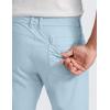 imageCRZ YOGA Mens All Day Comfy Golf Pants with 5Pocket 28quot30quot32quot34quot Quick Dry Lightweight Casual Work Stretch TrousersChambray Blue
