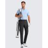 imageCRZ YOGA Mens All Day Comfy Golf Pants with 5Pocket 28quot30quot32quot34quot Quick Dry Lightweight Casual Work Stretch TrousersInk Gray