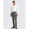 imageCRZ YOGA Mens All Day Comfy Golf Pants with 5Pocket 28quot30quot32quot34quot Quick Dry Lightweight Casual Work Stretch TrousersLight Army Green