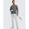 imageCRZ YOGA Mens All Day Comfy Golf Pants with 5Pocket 28quot30quot32quot34quot Quick Dry Lightweight Casual Work Stretch TrousersPlatinum Grey