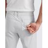 imageCRZ YOGA Mens All Day Comfy Golf Pants with 5Pocket 28quot30quot32quot34quot Quick Dry Lightweight Casual Work Stretch TrousersPlatinum Grey