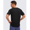imageCRZ YOGA Mens Lightweight Athletic TShirts Moisture Wicking Running Workout Shirt Short Sleeve Gym TopsBlack