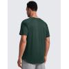 imageCRZ YOGA Mens Lightweight Athletic TShirts Moisture Wicking Running Workout Shirt Short Sleeve Gym TopsLegend Green