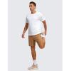 imageCRZ YOGA Mens Lightweight Athletic TShirts Moisture Wicking Running Workout Shirt Short Sleeve Gym TopsWhite