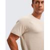 imageCRZ YOGA Mens Lightweight Athletic TShirts Moisture Wicking Running Workout Shirt Short Sleeve Gym TopsWhite Opal