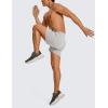 imageCRZ YOGA Mens Linerless Workout Shorts  5 Lightweight Quick Dry for Running Sports Athletic Gym with PocketsDark Chrome