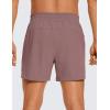 imageCRZ YOGA Mens Linerless Workout Shorts  5 Lightweight Quick Dry for Running Sports Athletic Gym with PocketsMauve