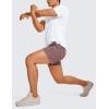 imageCRZ YOGA Mens Linerless Workout Shorts  5 Lightweight Quick Dry for Running Sports Athletic Gym with PocketsMauve