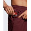 imageCRZ YOGA Mens Linerless Workout Shorts  5 Lightweight Quick Dry for Running Sports Athletic Gym with PocketsRed Merlot
