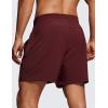 imageCRZ YOGA Mens Linerless Workout Shorts  5 Lightweight Quick Dry for Running Sports Athletic Gym with PocketsRed Merlot