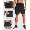 imageCRZ YOGA Mens Linerless Workout Shorts  7 Quick Dry for Running Sports Athletic Gym with PocketsBlack
