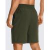 imageCRZ YOGA Mens Linerless Workout Shorts  7 Quick Dry for Running Sports Athletic Gym with PocketsDark Olive