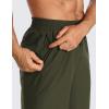 imageCRZ YOGA Mens Linerless Workout Shorts  7 Quick Dry for Running Sports Athletic Gym with PocketsDark Olive