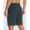 imageCRZ YOGA Mens Linerless Workout Shorts  7 Quick Dry for Running Sports Athletic Gym with PocketsMelanite