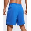 imageCRZ YOGA Mens Linerless Workout Shorts  7 Quick Dry for Running Sports Athletic Gym with PocketsSparkle Blue