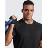 imageCRZ YOGA Mens Short Sleeve Mesh Workout Shirts Lightweight Breathable Running Athletic Training TShirt TopsBlack