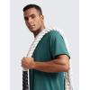 imageCRZ YOGA Mens Short Sleeve Mesh Workout Shirts Lightweight Breathable Running Athletic Training TShirt TopsForest Green
