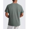 imageCRZ YOGA Mens Short Sleeve Mesh Workout Shirts Lightweight Breathable Running Athletic Training TShirt TopsGrey Sage